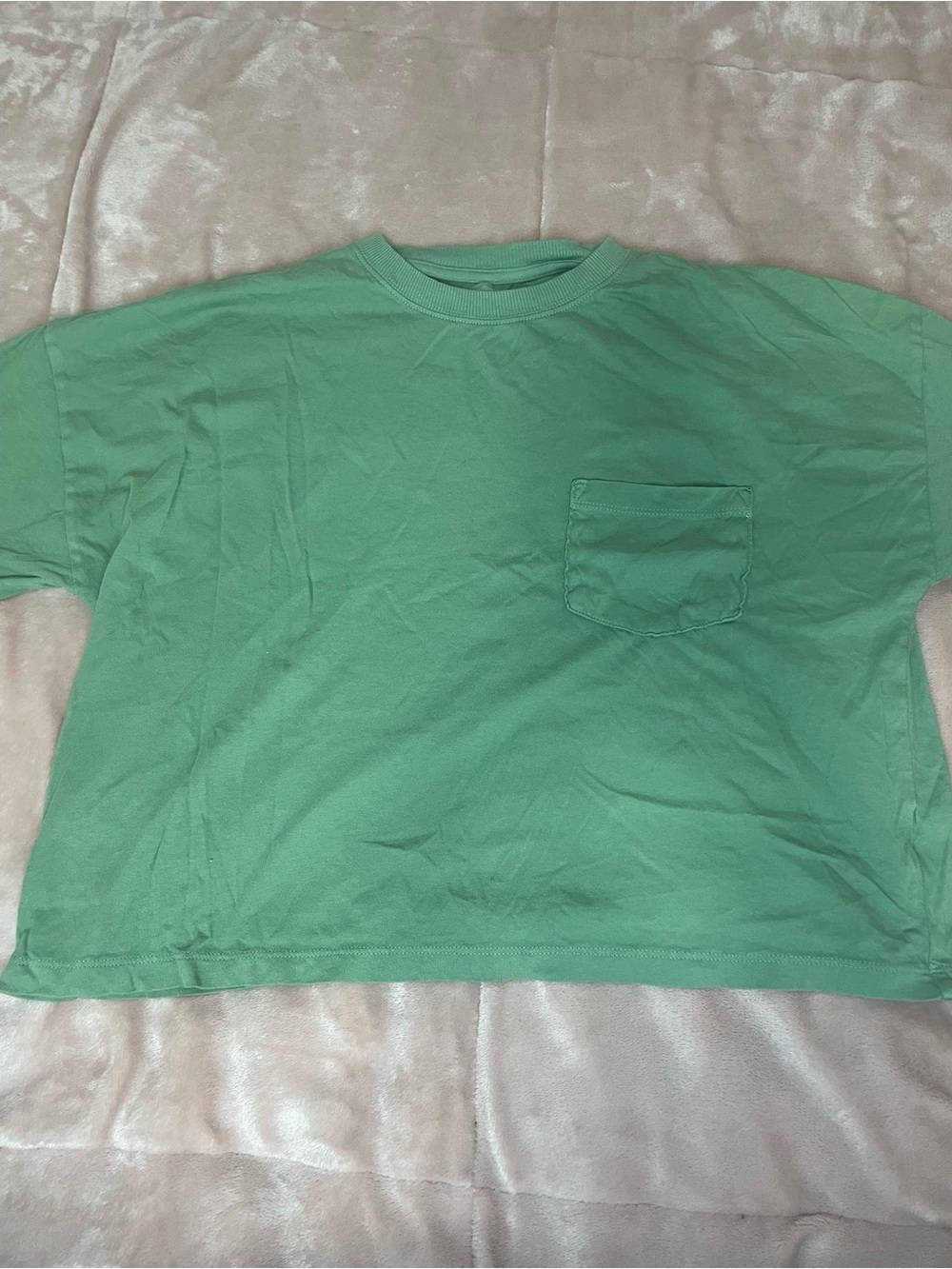 SO Women's Crop Pocket Tee Trio - Light Blue, Black, Green - Picture 6 of 8